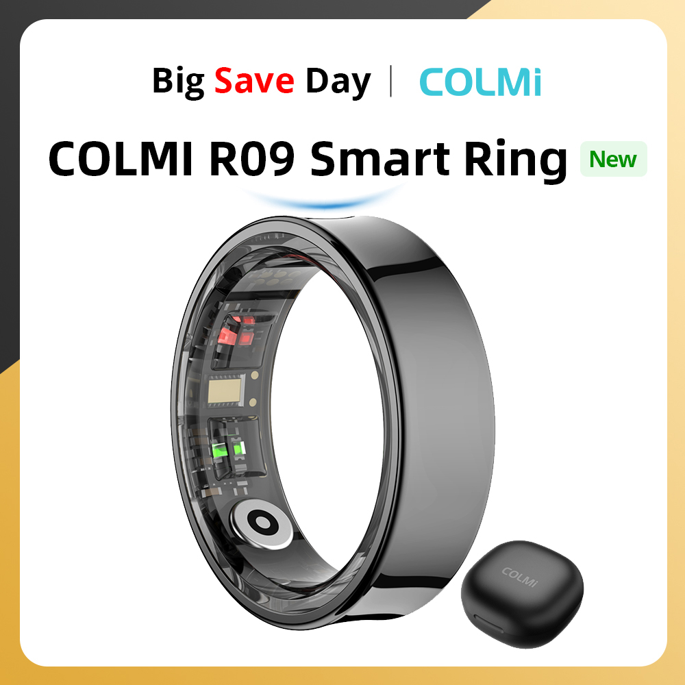Smart Ring Health Tracker Blood Oxygen - 2024 COLMI R09 Smart Ring Heren