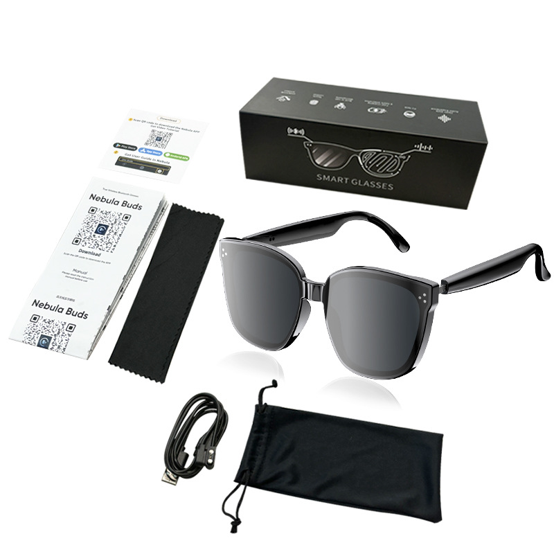 Smart Audio Glasses Bluetooth Polarized - AI-vertaalbril Slimme zelfopladende zonnebril met gepolariseerde