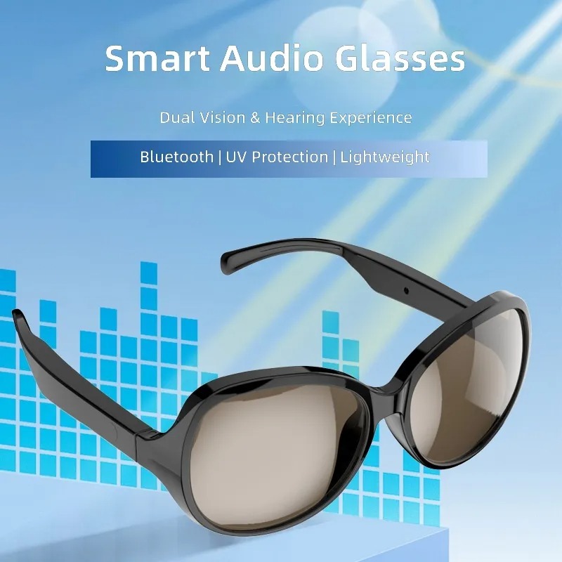 Bone Conduction Sunglasses Sports - Slimme Bluetooth-zonnebril met beengeleiding, draadloze audiobril