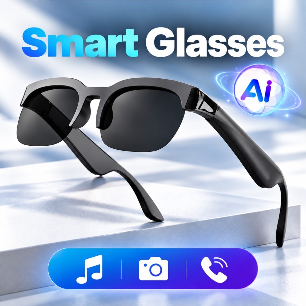 Smart Audio Glasses Touch Control - Nieuwe slimme bril met draadloze Bluetooth-functie,