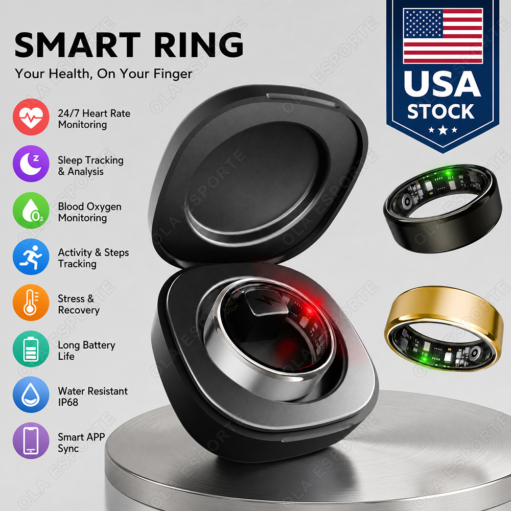 Smart Ring Health Tracker Blood Oxygen - Slimme ring voor mannen en vrouwen,