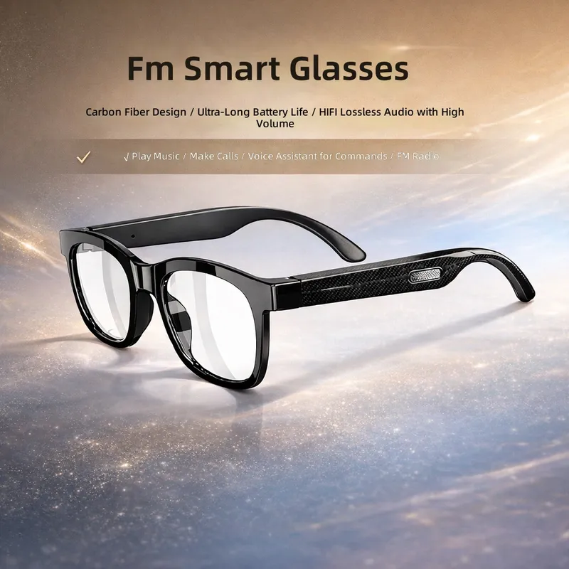 Photochromic Smart Sunglasses Audio - Slimme Bluetooth-bril FM-radio Carbon Fiber fotochromatische
