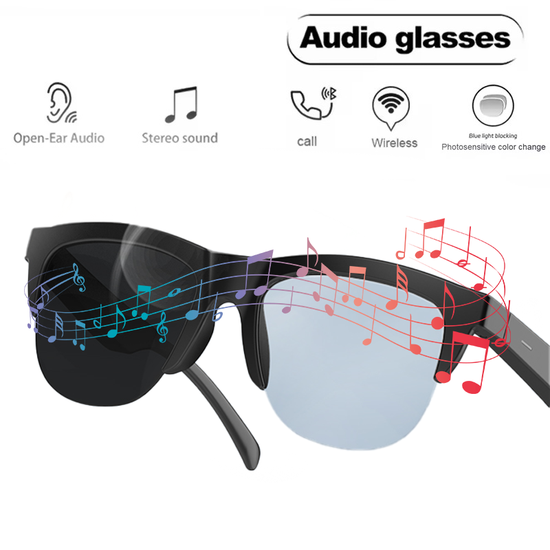 Blue Light Blocking Smart Audio Glasses - Slimme Bluetooth V5.3 Nieuwe Zonnebril Oordopjes