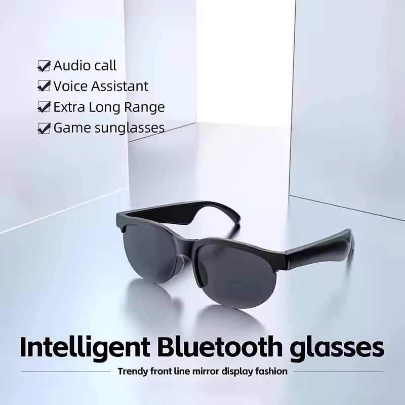 Smart Sunglasses Open Ear Music Calls - Slimme audiobril met open oor, stereogeluid,