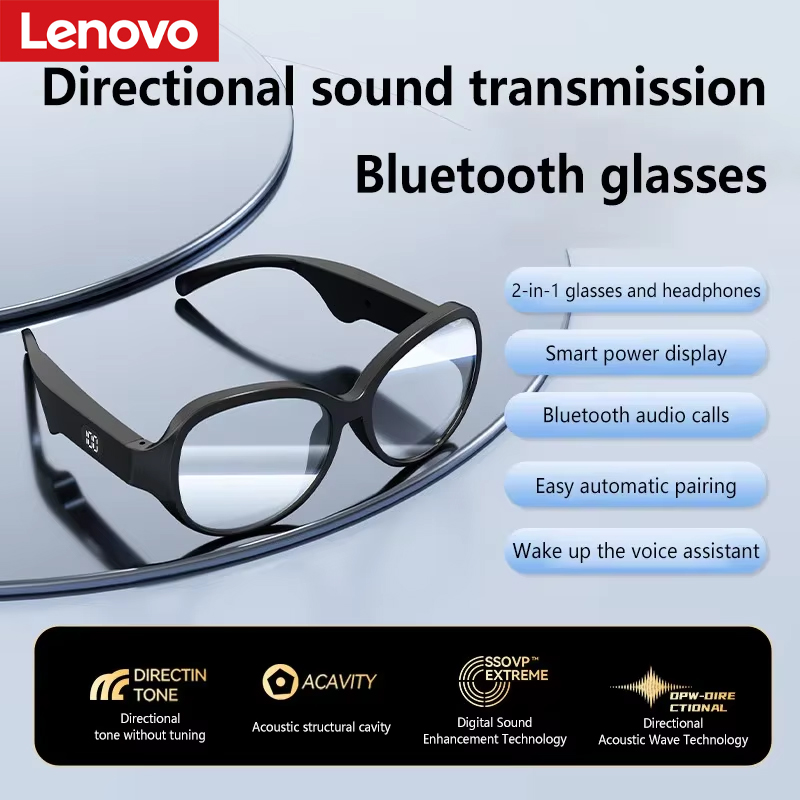 Smart Audio Glasses Touch Control - Lenovo Smart Bluetooth-bril Bluetooth 5.4 Beschermende