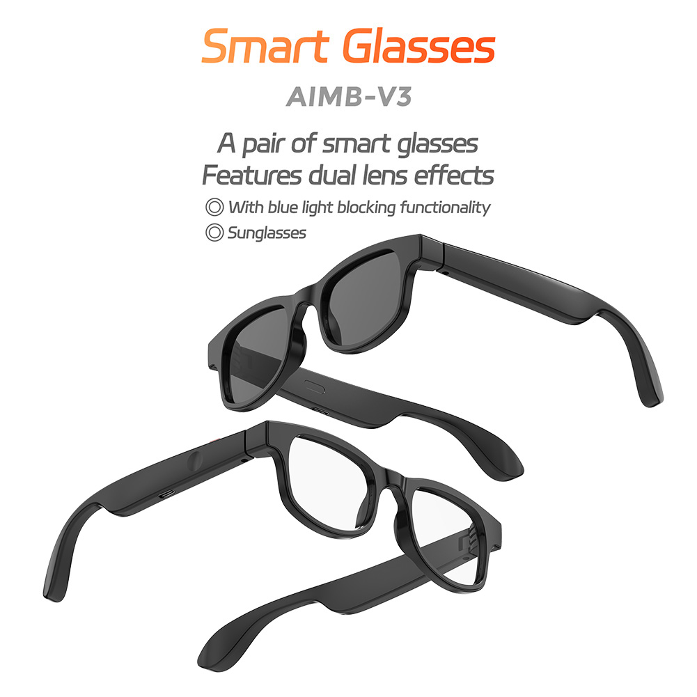 AI-vertaalbril met 144 talen,  - Blue Light Blocking Smart Audio Glasses recensie en prijs