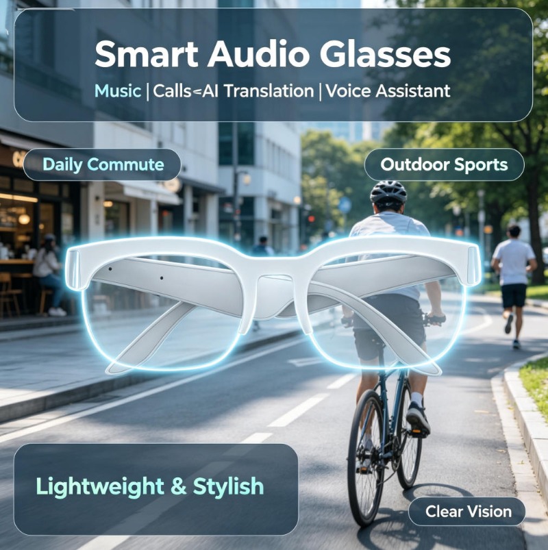 Bone Conduction Smart Audio Br - Bone Conduction Sunglasses Sports recensie en prijs