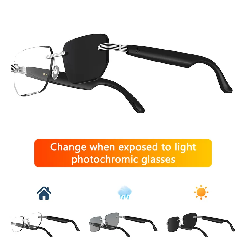 Slimme AI-vertaalbril Bluetoot - Photochromic Smart Sunglasses Audio recensie en prijs