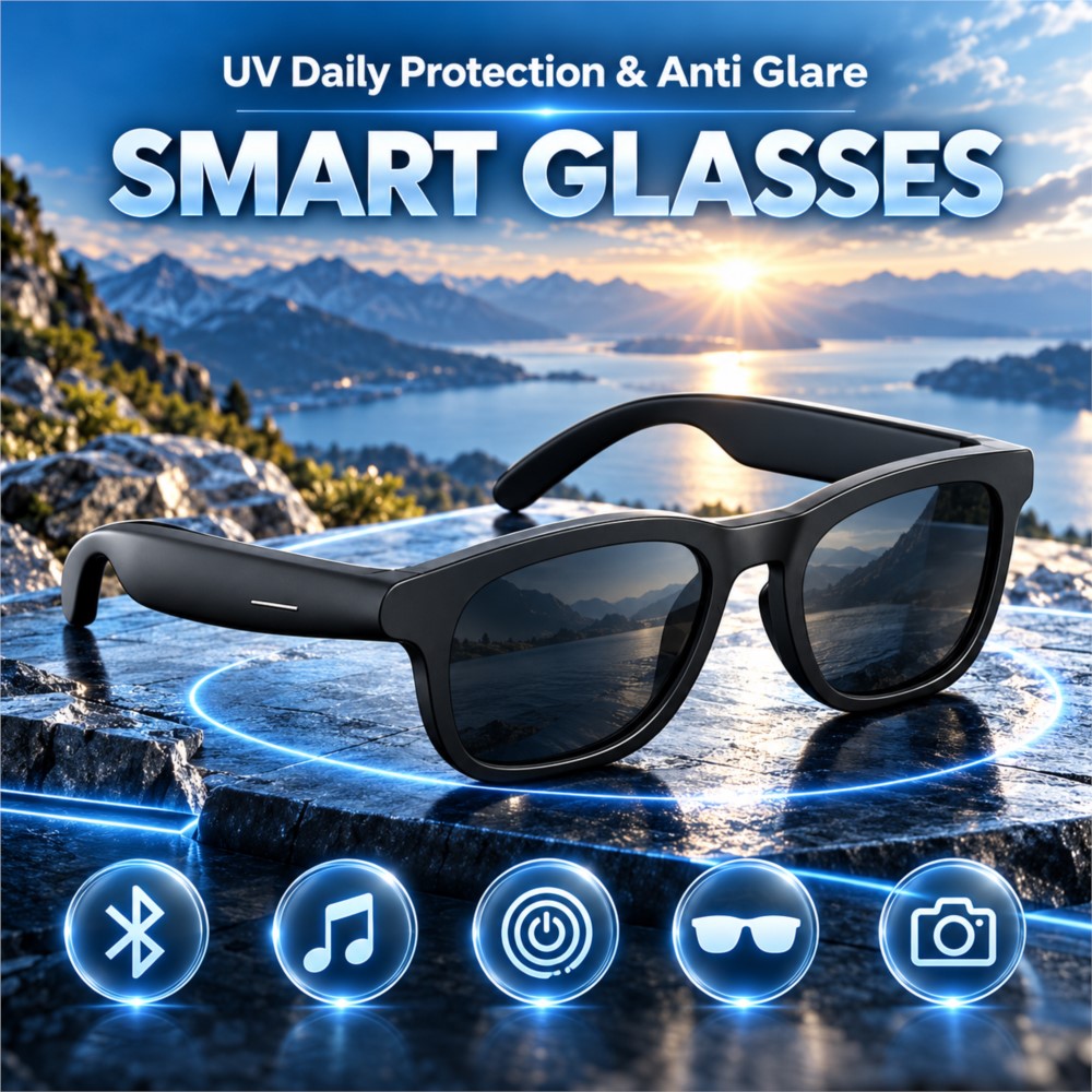 Slimme audiobril, draadloze Bl - Smart Audio Glasses Touch Control recensie en prijs