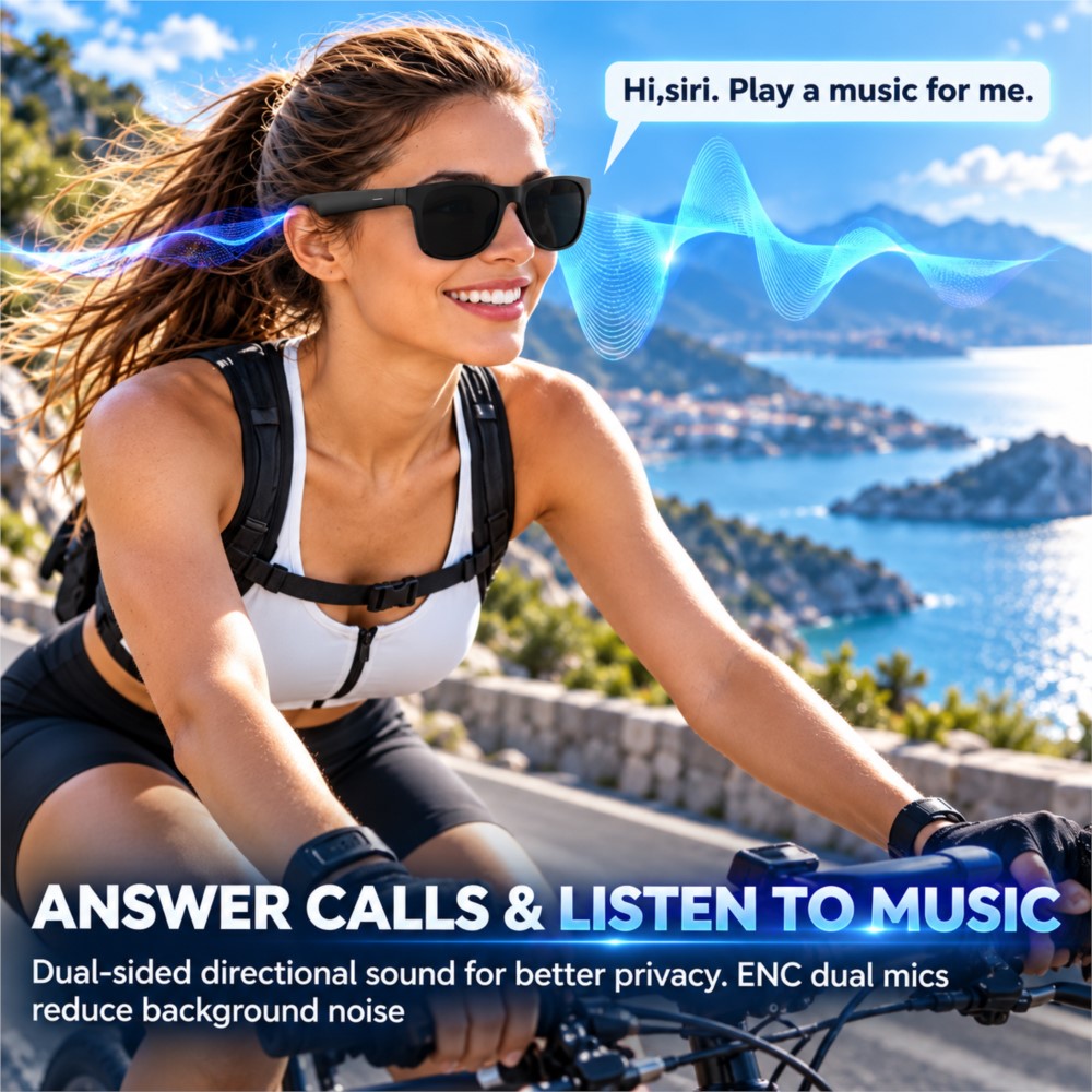 Slimme audiobril, draadloze Bl - Smart Audio Glasses Touch Control recensie en prijs