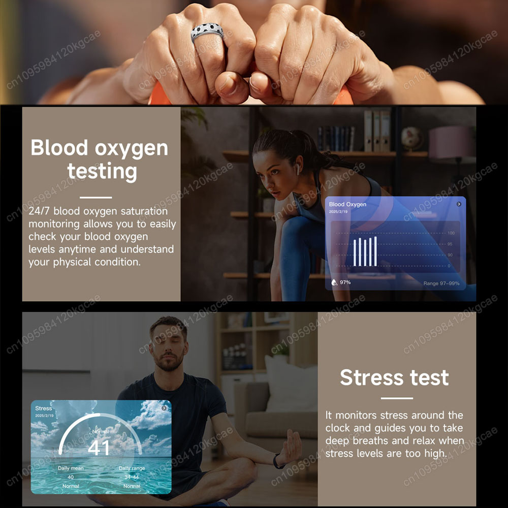 2026 Smart Ring Bluetooth Opro - Smart Ring Health Tracker Blood Oxygen recensie en prijs