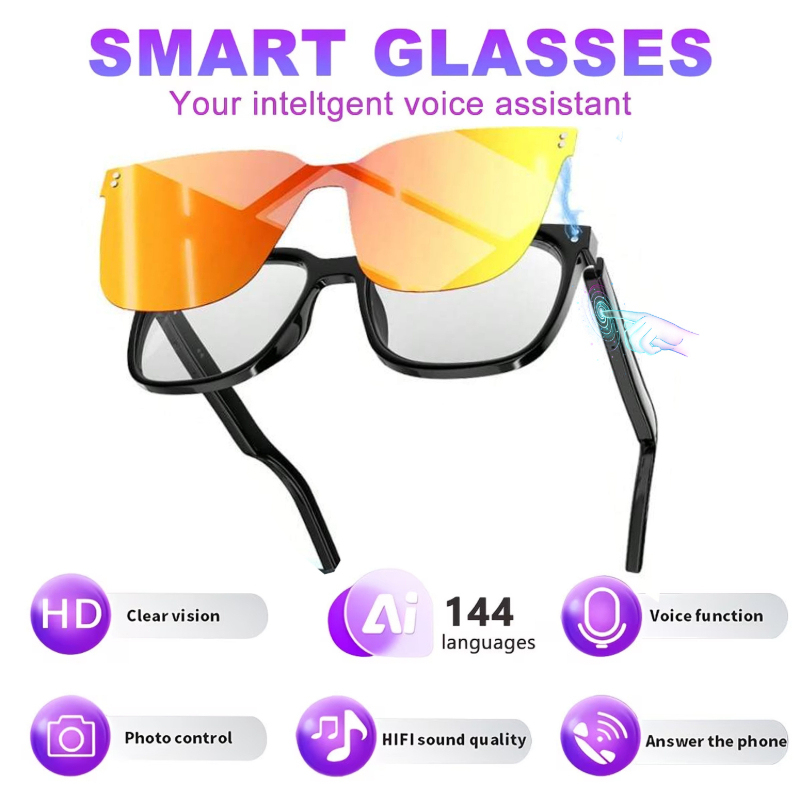 Draadloze AI slimme vertaalbri - Blue Light Blocking Smart Audio Glasses recensie en prijs