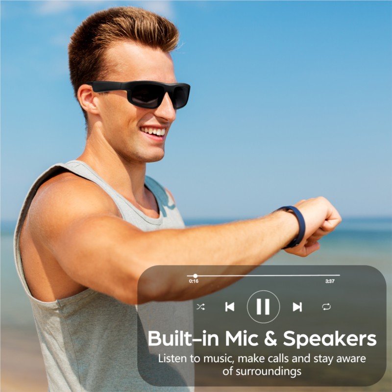 Echowear Smart Bluetooth Bril  - Bone Conduction Sunglasses Sports recensie en prijs