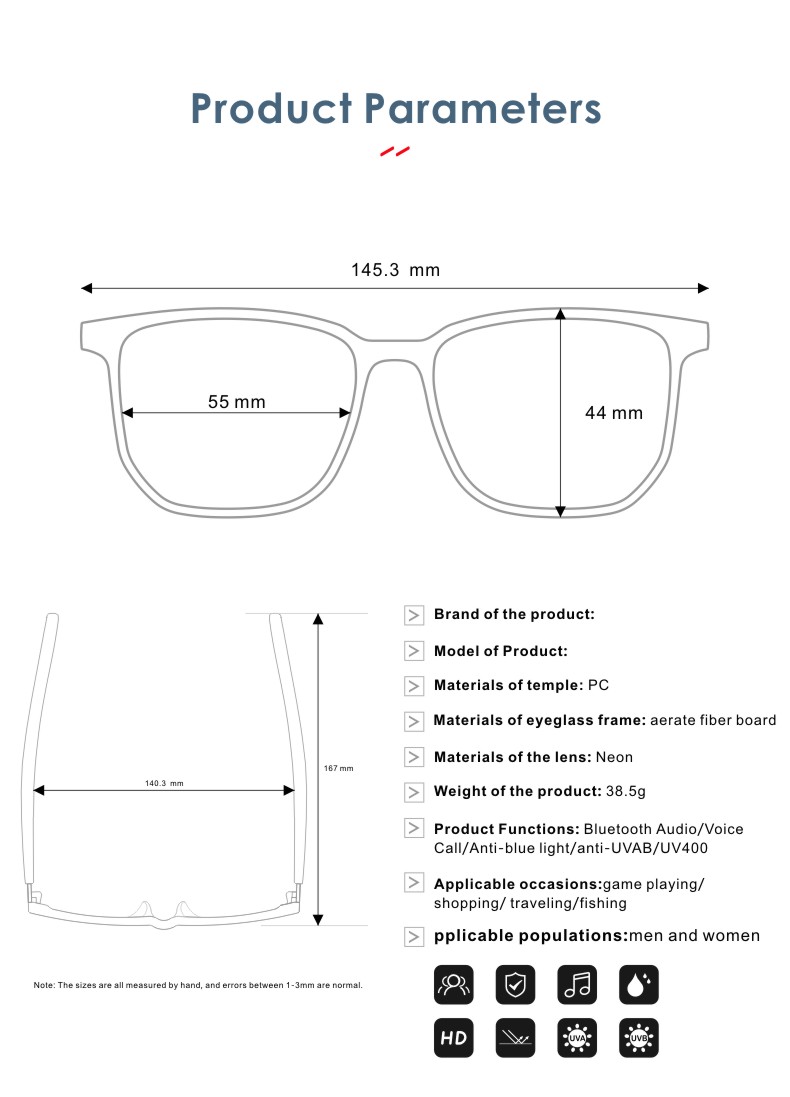 Slimme Bril Tws Draadloze Blue - Bone Conduction Sunglasses Sports recensie en prijs