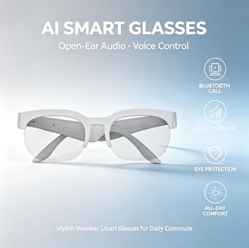 2026 Smart Audio Zonnebril Blu - Smart Sunglasses Open Ear Music Calls recensie en prijs