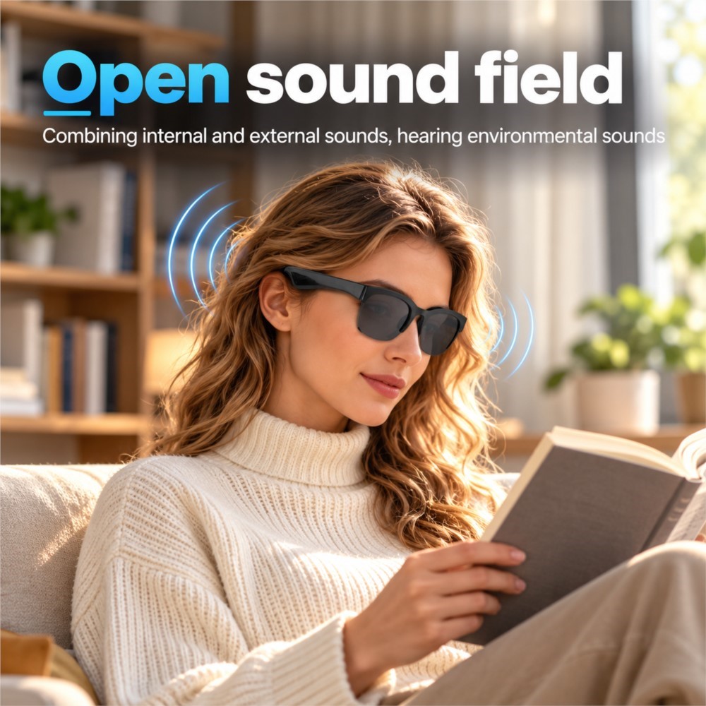 Nieuwe slimme bril met draadlo - Smart Audio Glasses Touch Control recensie en prijs