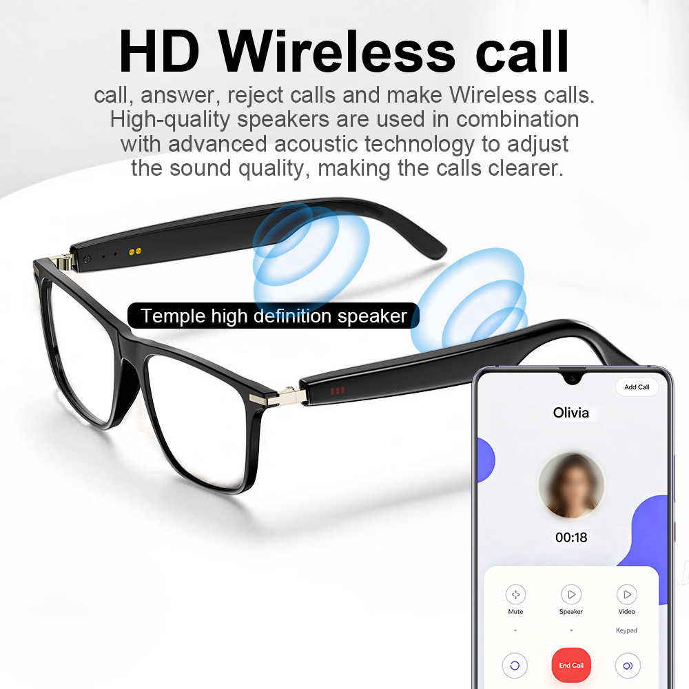 AI Slimme Bril, Real-Time Vert - Smart Audio Glasses Touch Control recensie en prijs