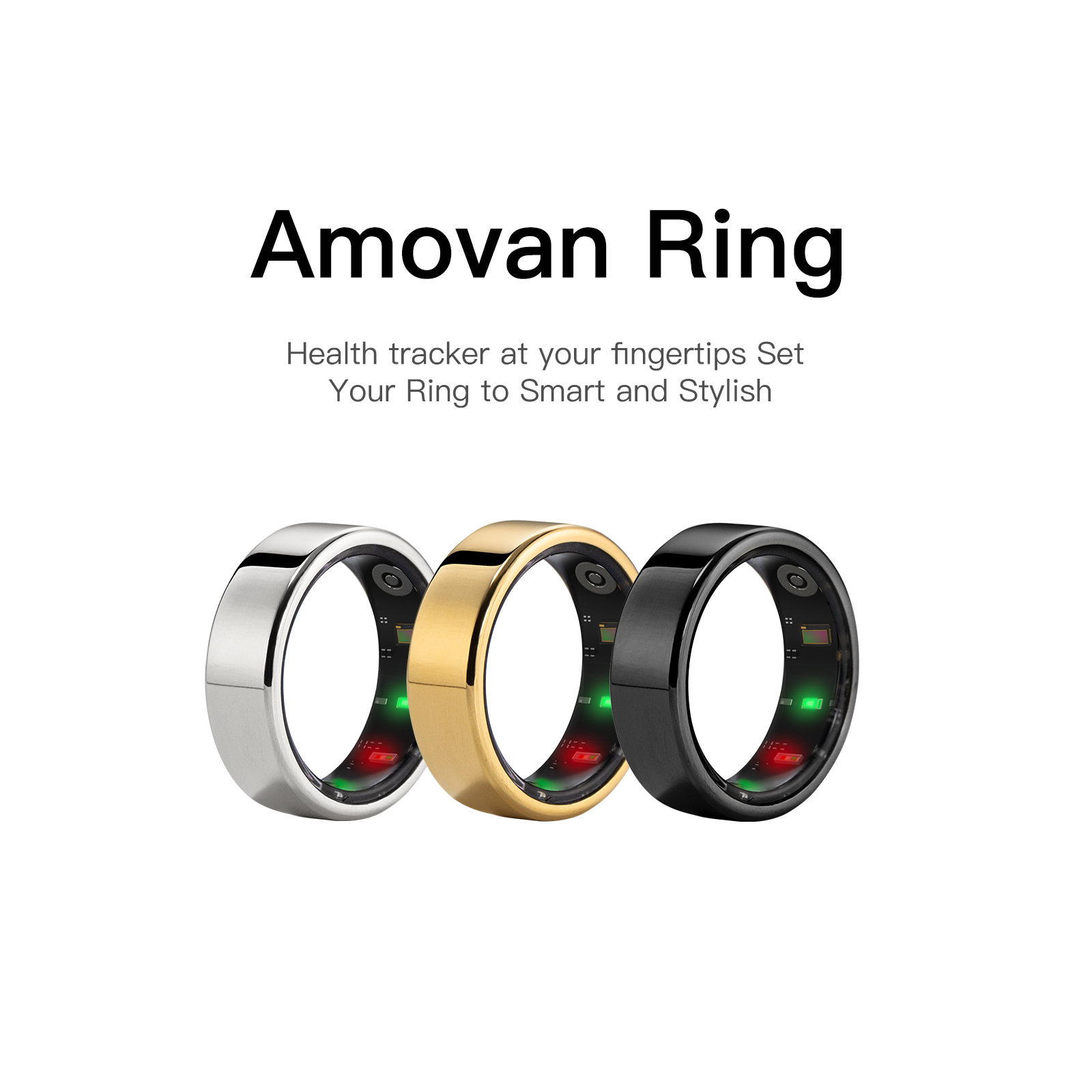 Stijlvolle slimme sportring vo - Smart Ring Health Tracker Blood Oxygen recensie en prijs
