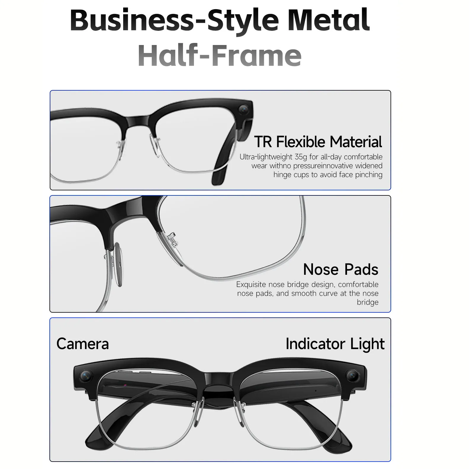 AI Slimme Bril met Spraakbestu - Smart Audio Glasses Touch Control recensie en prijs