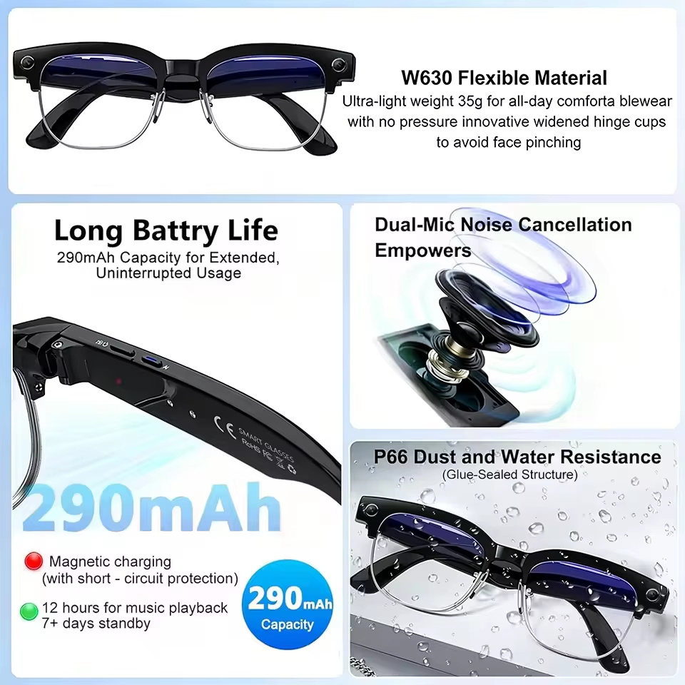 2026 Nieuwe 800W Pixel Camera  - Smart Glasses Camera Video Recording 1080P recensie en prijs