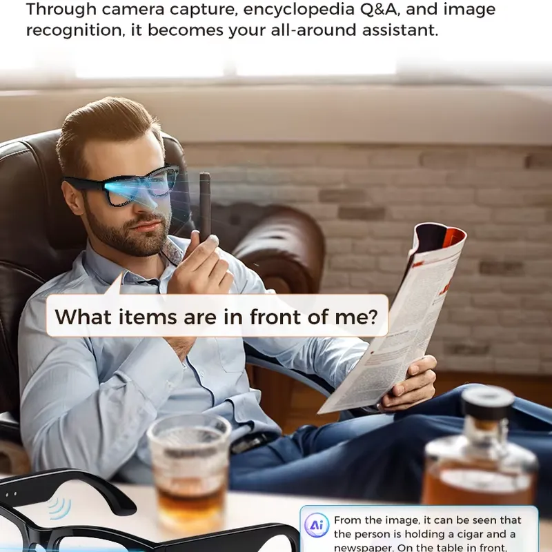 voor AI Smart Bril 4K Camera B - Smart Audio Glasses Bluetooth Polarized recensie en prijs