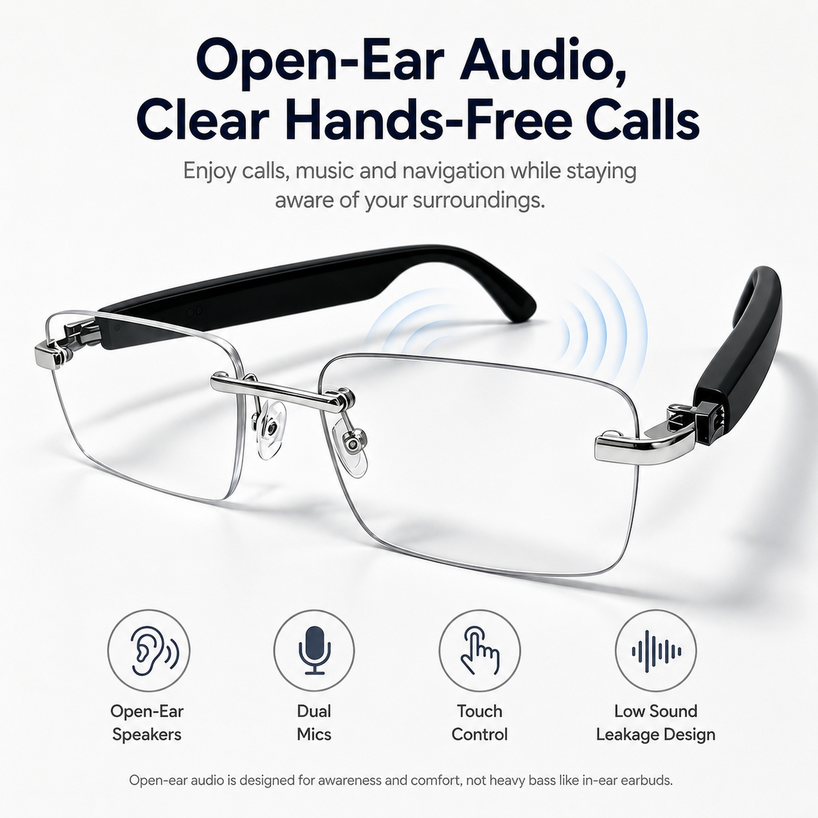 Bluetooth Smart Sunglasses, fo - Smart Sunglasses Open Ear Music Calls recensie en prijs