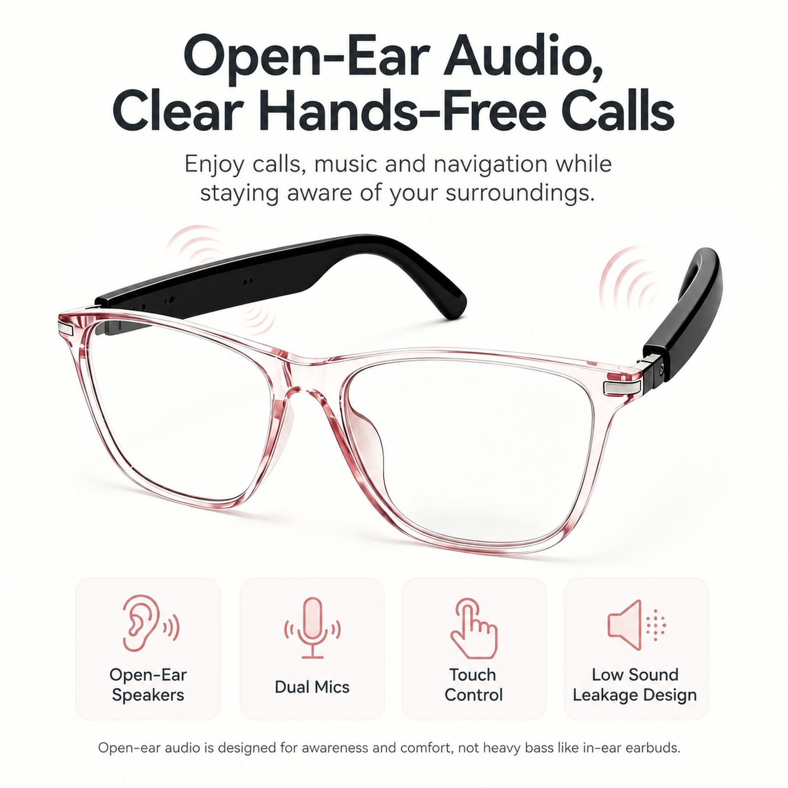 Slimme Bluetooth-zonnebrillen  - Smart Sunglasses Open Ear Music Calls recensie en prijs