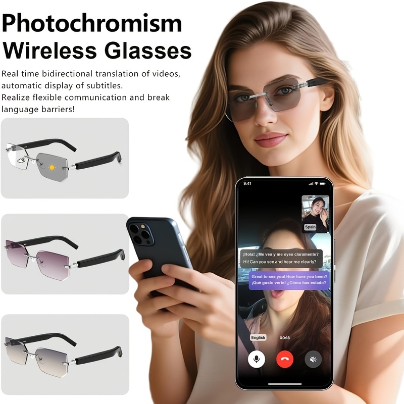 Modieuze slimme audiozonnebril - Smart Sunglasses Open Ear Music Calls recensie en prijs