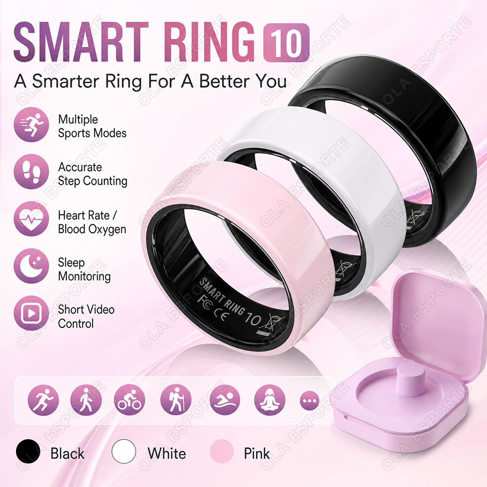 2026 Nieuwe Keramische Slimme  - Smart Ring Health Tracker Blood Oxygen recensie en prijs