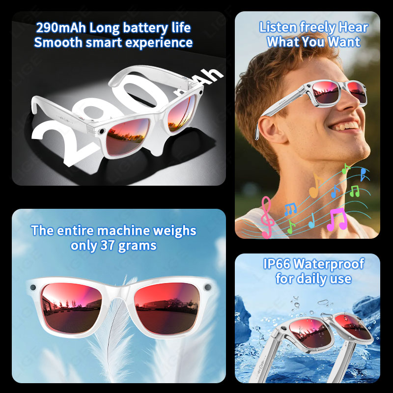 AI 5 miljoen pixels slimme bri - Smart Glasses Camera Video Recording 1080P recensie en prijs