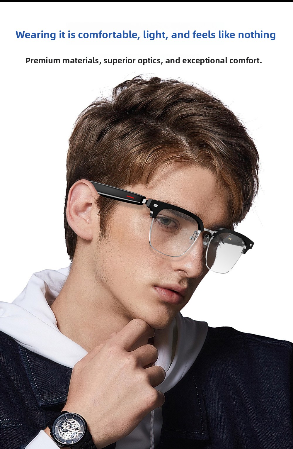 Slimme Bluetooth-bril met open - Blue Light Blocking Smart Audio Glasses recensie en prijs