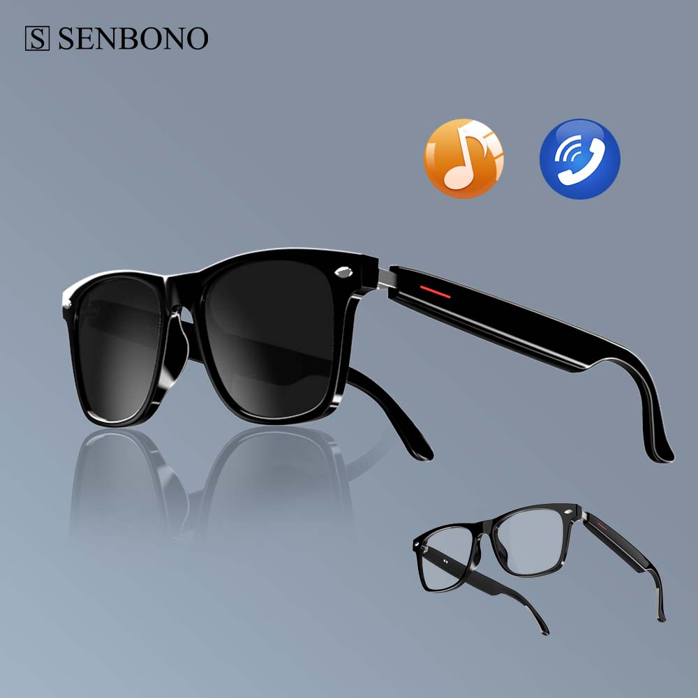 SENBONO E13 slimme bril: blauw - Smart Audio Glasses Bluetooth Polarized recensie en prijs