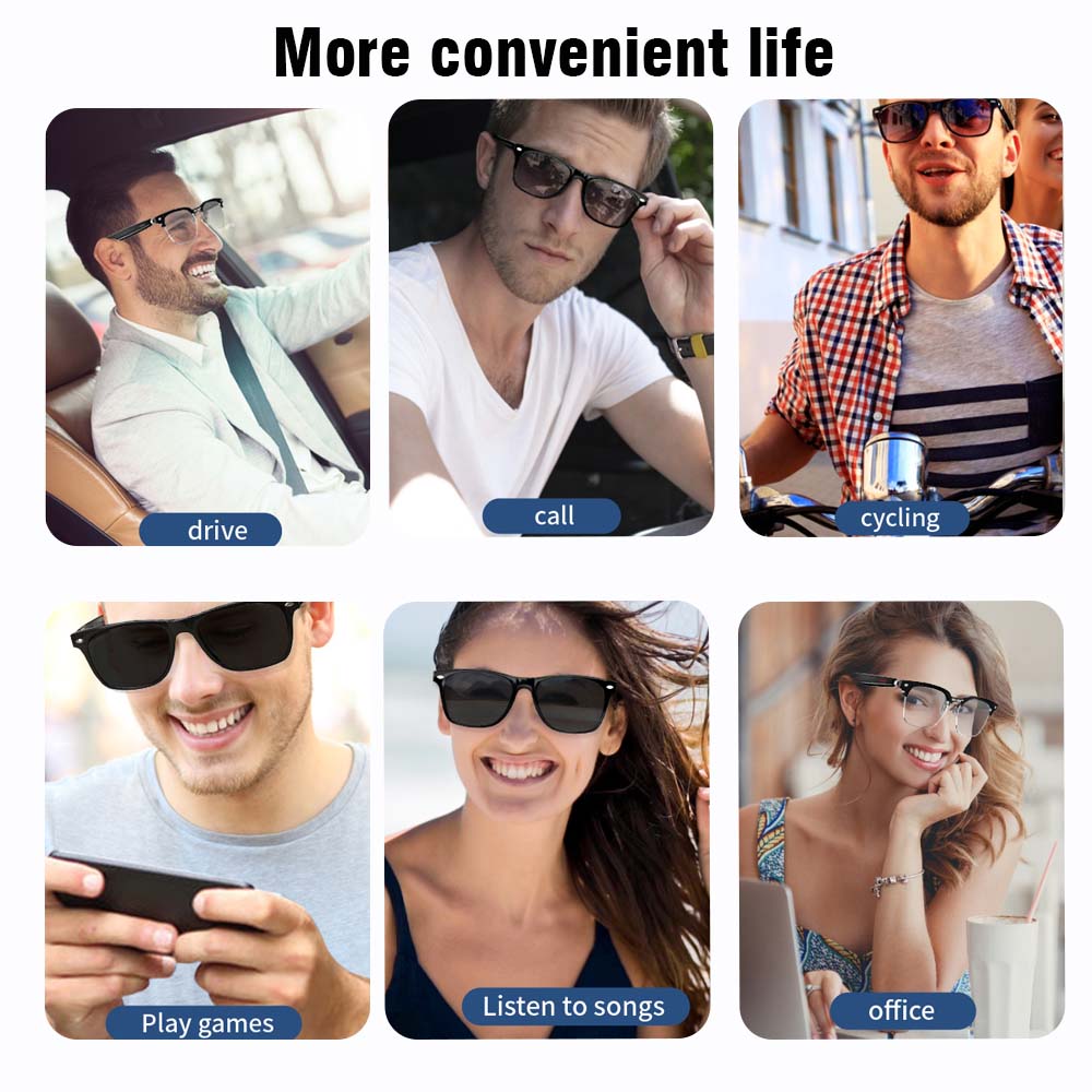 SENBONO E13 slimme bril: blauw - Smart Audio Glasses Bluetooth Polarized recensie en prijs