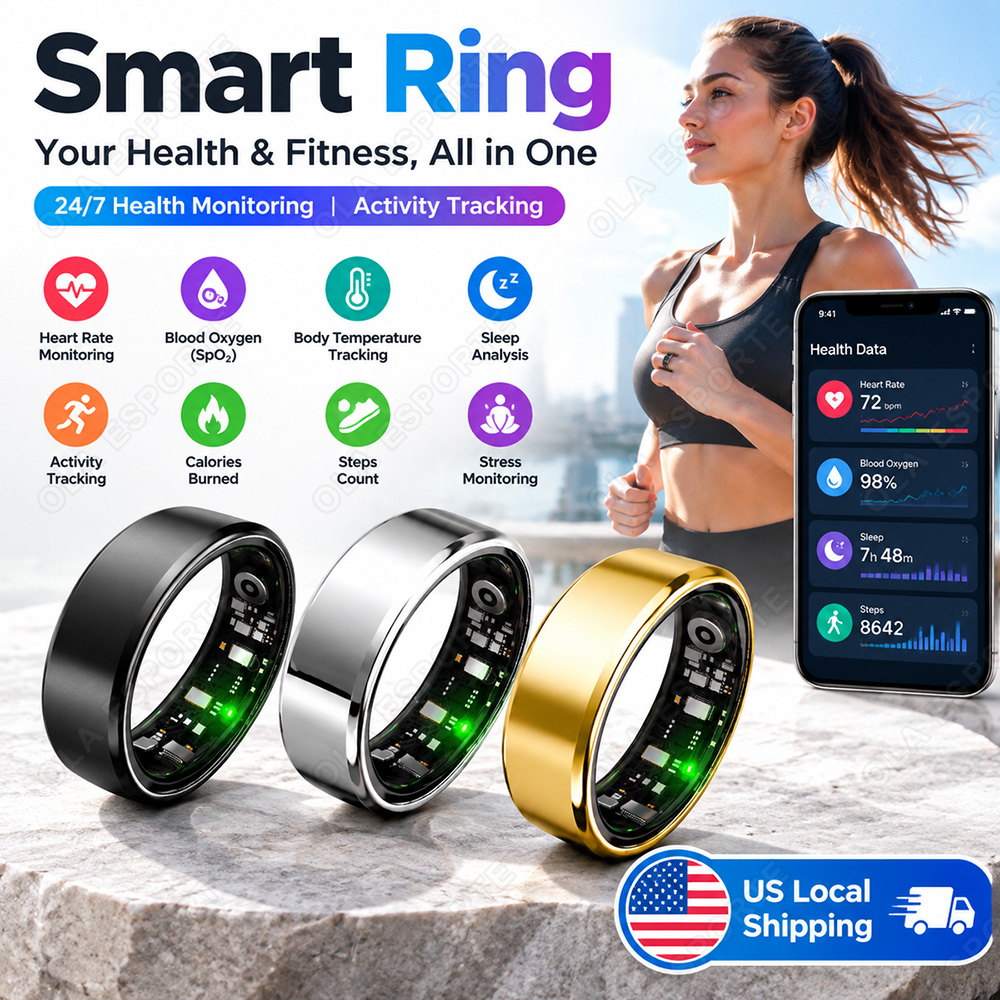 2026 Nieuwe slimme ring met op - Smart Ring Health Tracker Blood Oxygen recensie en prijs