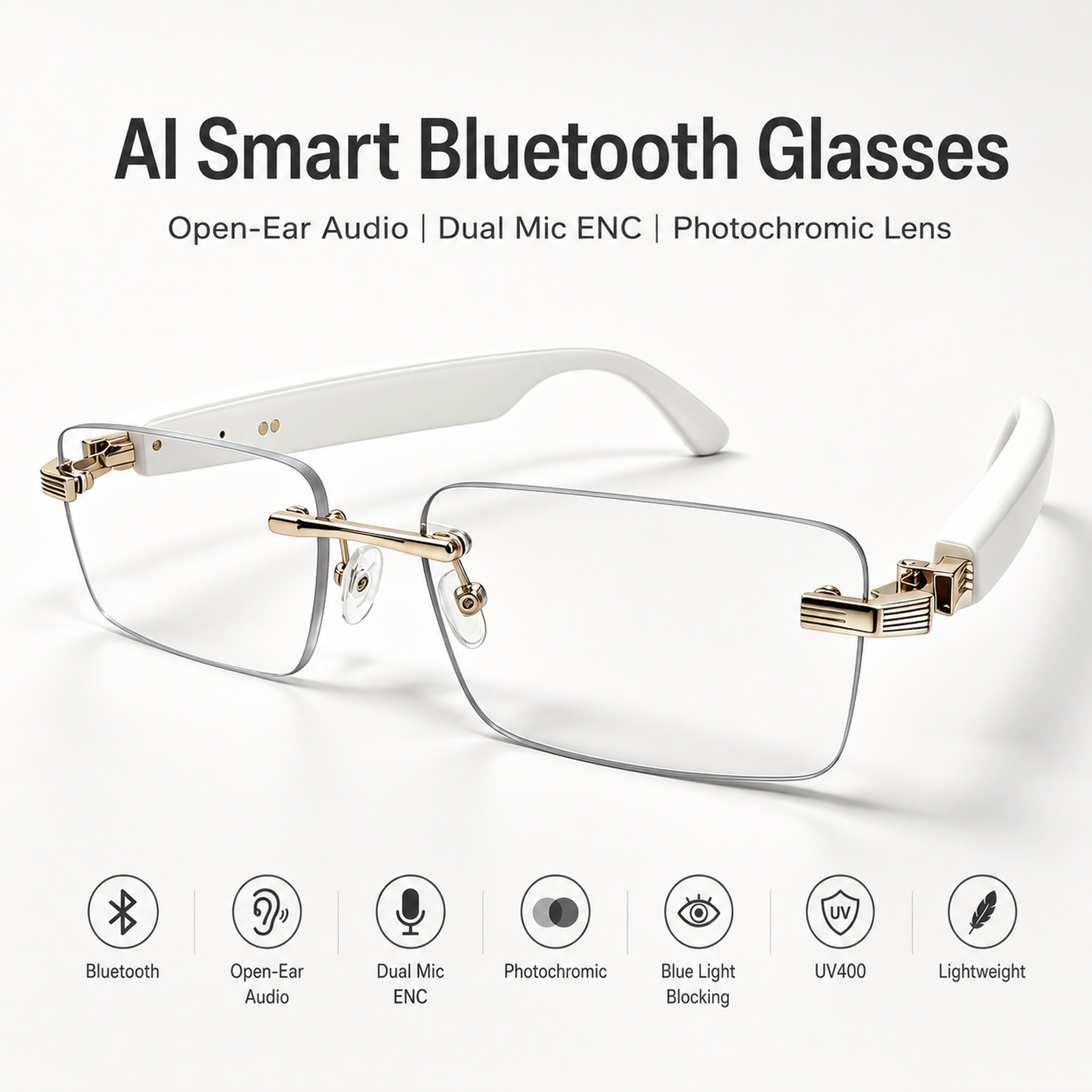 AI Smart Bluetooth Bril Zonneb - Photochromic Smart Sunglasses Audio recensie en prijs