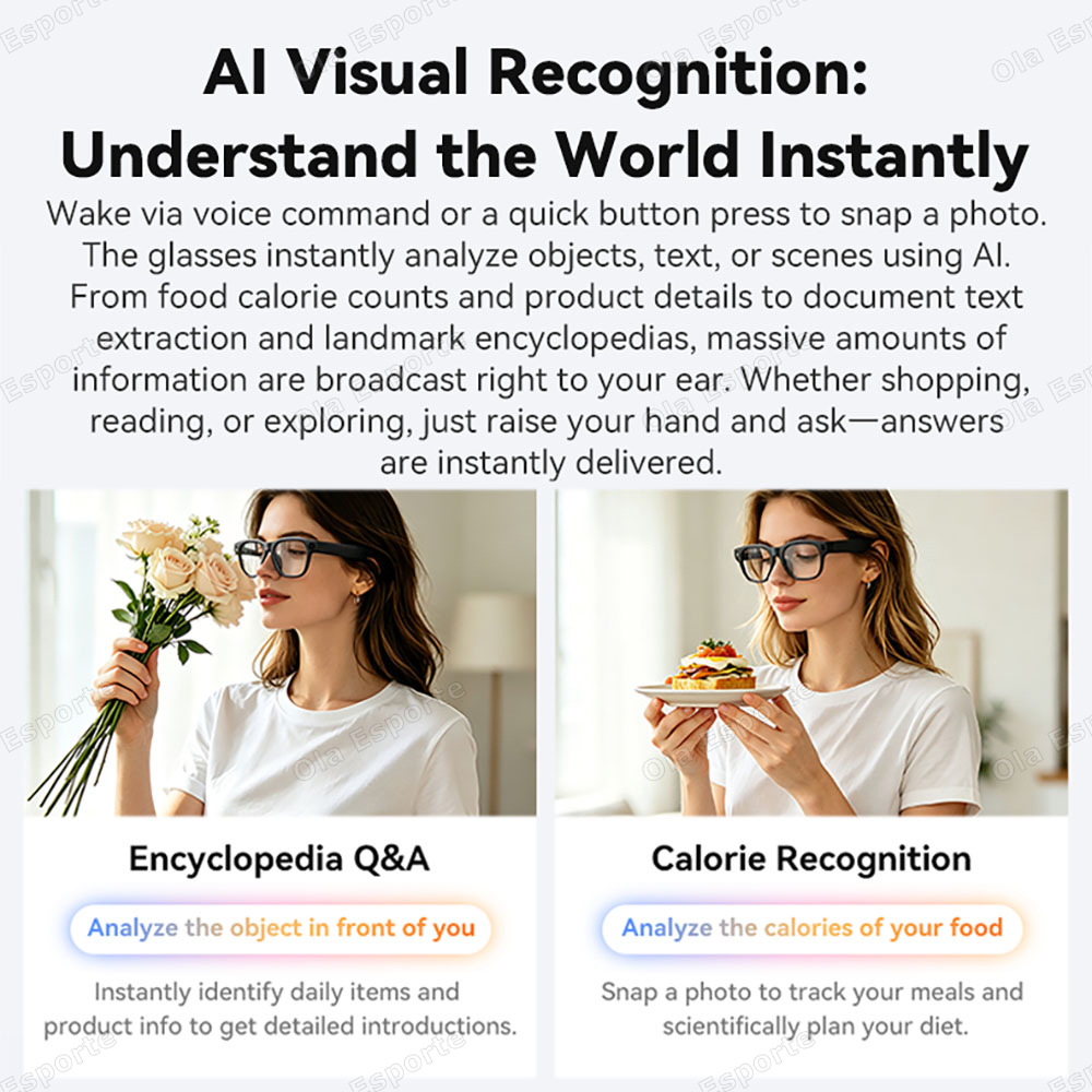 2026 4K 8MP Smart Bril Heren H - Smart Glasses Camera Video Recording 1080P recensie en prijs