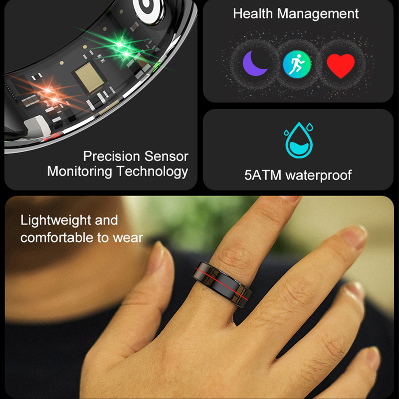 R04 Smart Ring Mannen Vrouwen  - Smart Ring Health Tracker Blood Oxygen recensie en prijs