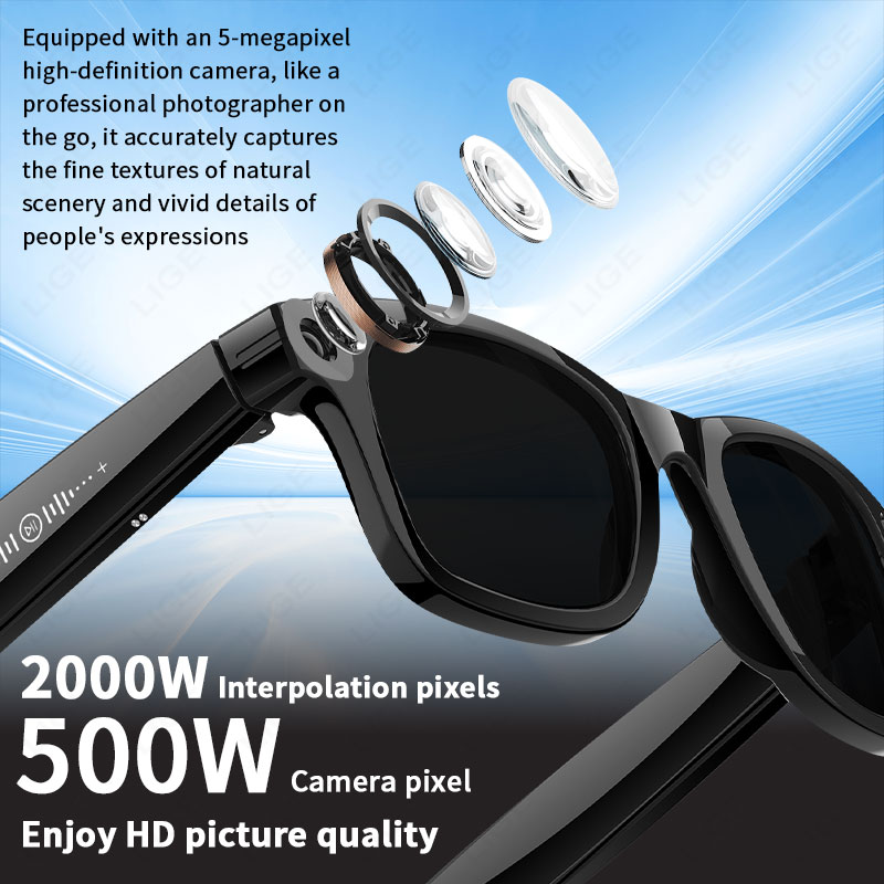 AI 5 miljoen pixels slimme bri - Smart Glasses Camera Video Recording 1080P recensie en prijs