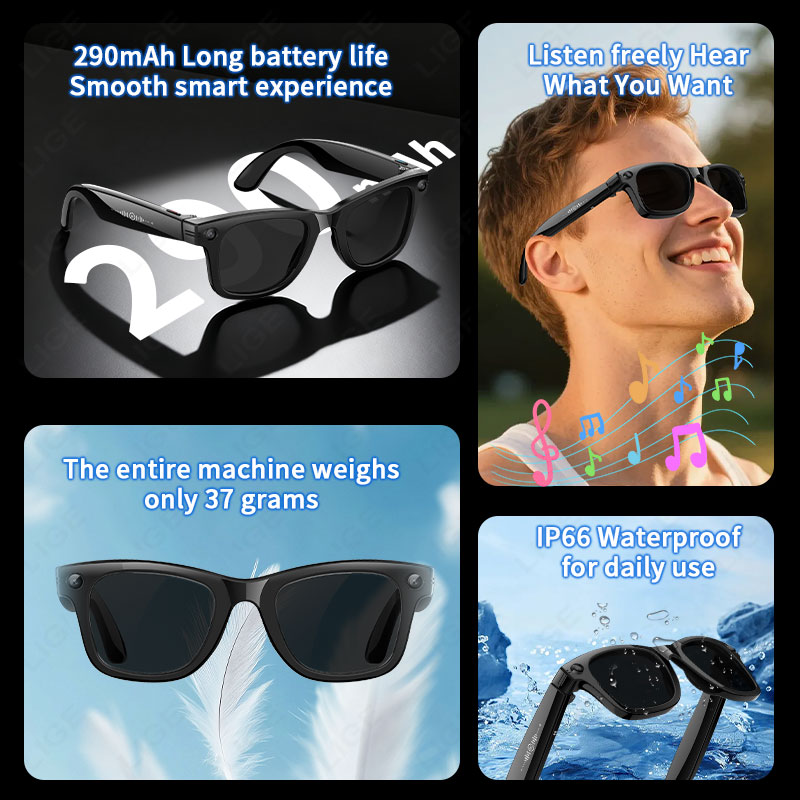 AI 5 miljoen pixels slimme bri - Smart Glasses Camera Video Recording 1080P recensie en prijs